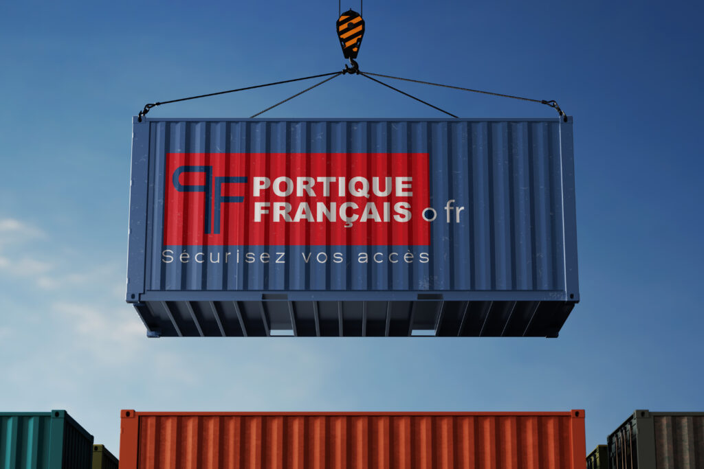 Portique Français spécialiste du tourniquet de sécurité container
